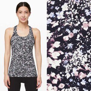 Lululemon Cool Racerback || Light Luon In Floral Spritz Multi